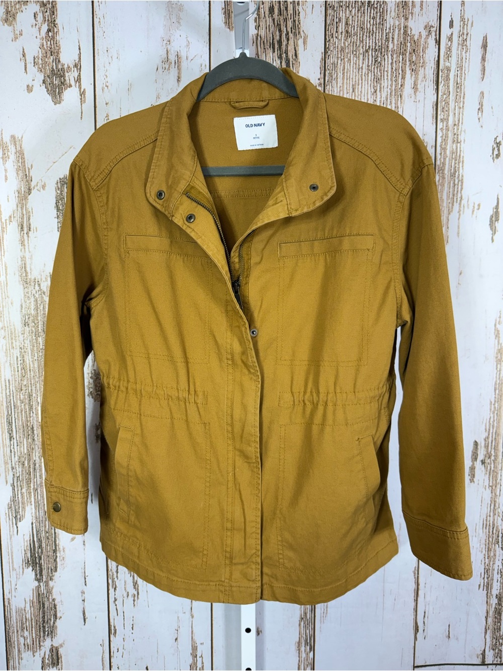 Old Navy, Women's Mustard Utility Jacket. Size Small Petite. Excellent condition